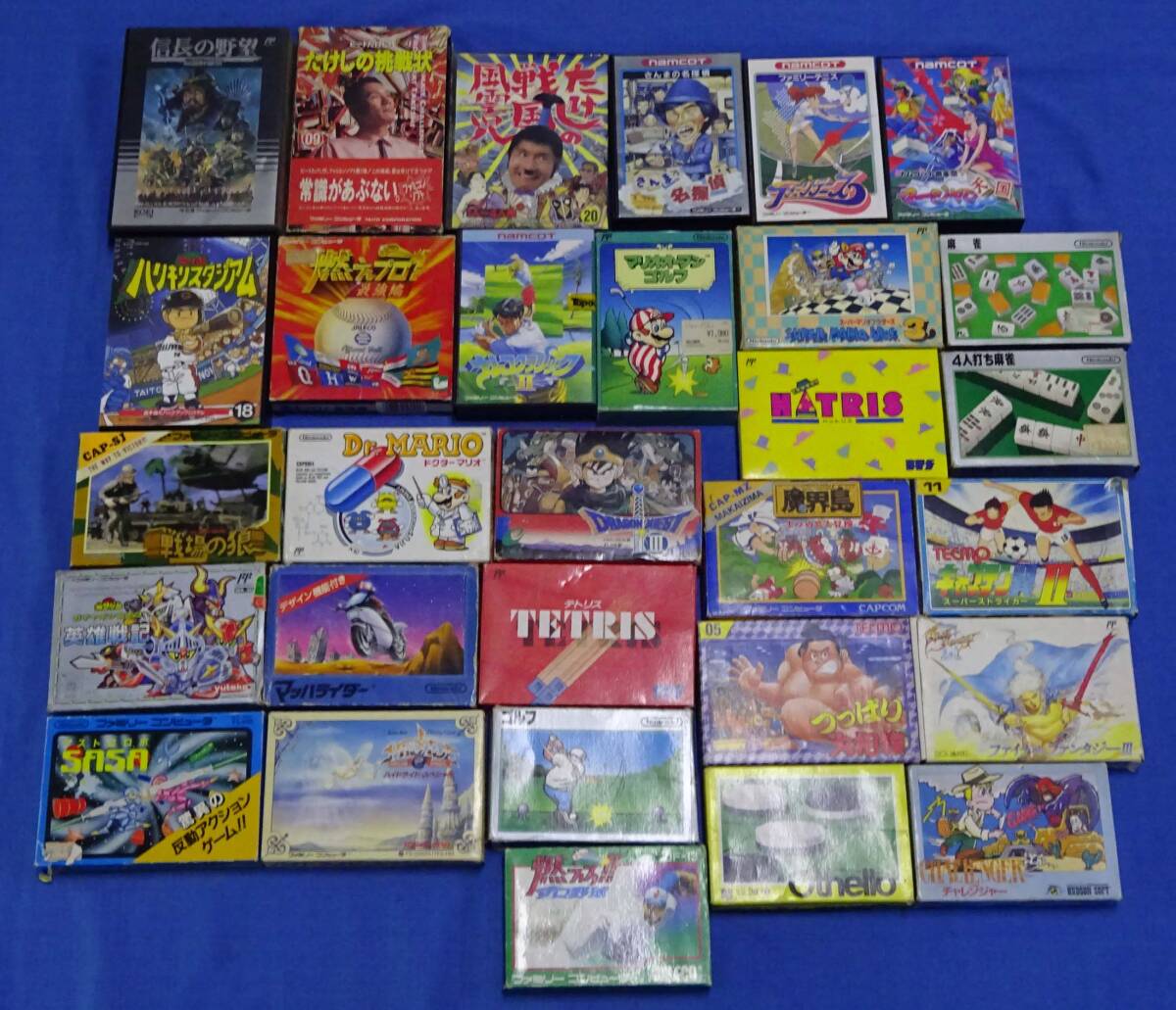 ■動作未確認■ ファミコン ファミリーコンピュータソフト 箱説明書付き 30本まとめて _画像1