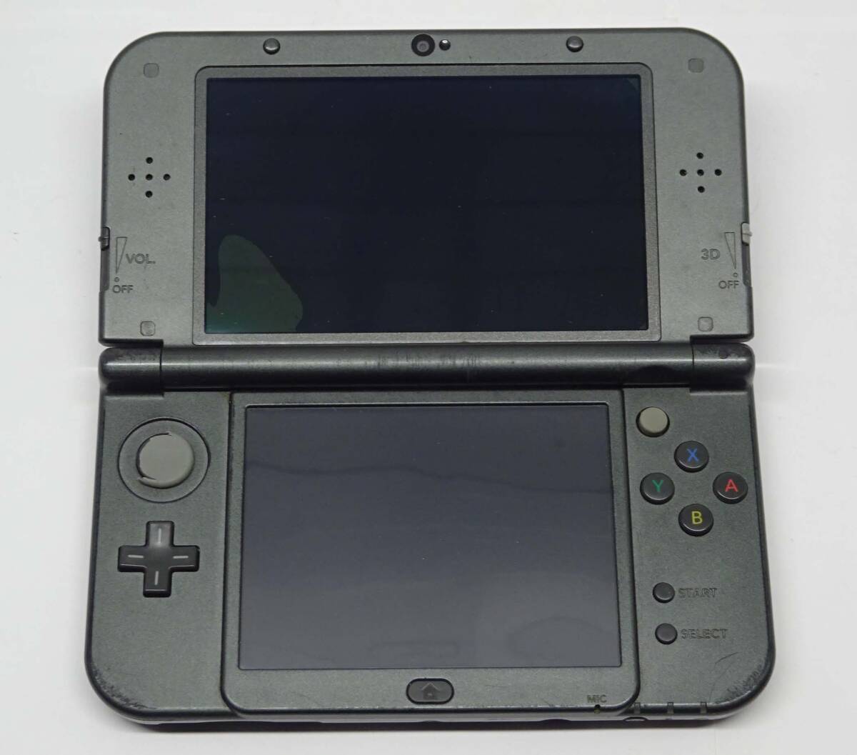 NEWニンテンドー3DS LL メタリックブラック 画面難あり 本体のみ ■動作可■_画像5