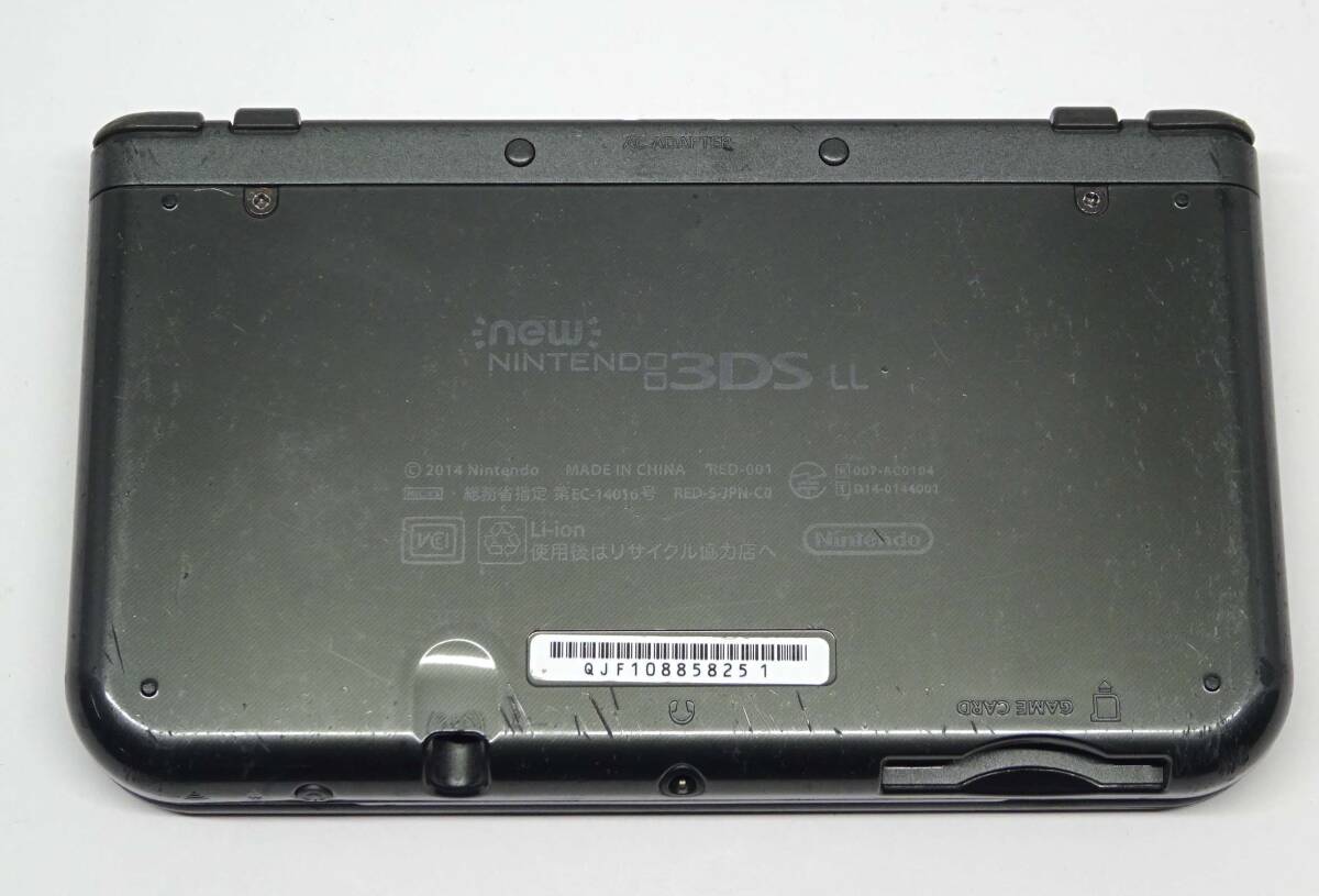 NEWニンテンドー3DS LL メタリックブラック 画面難あり 本体のみ ■動作可■_画像4