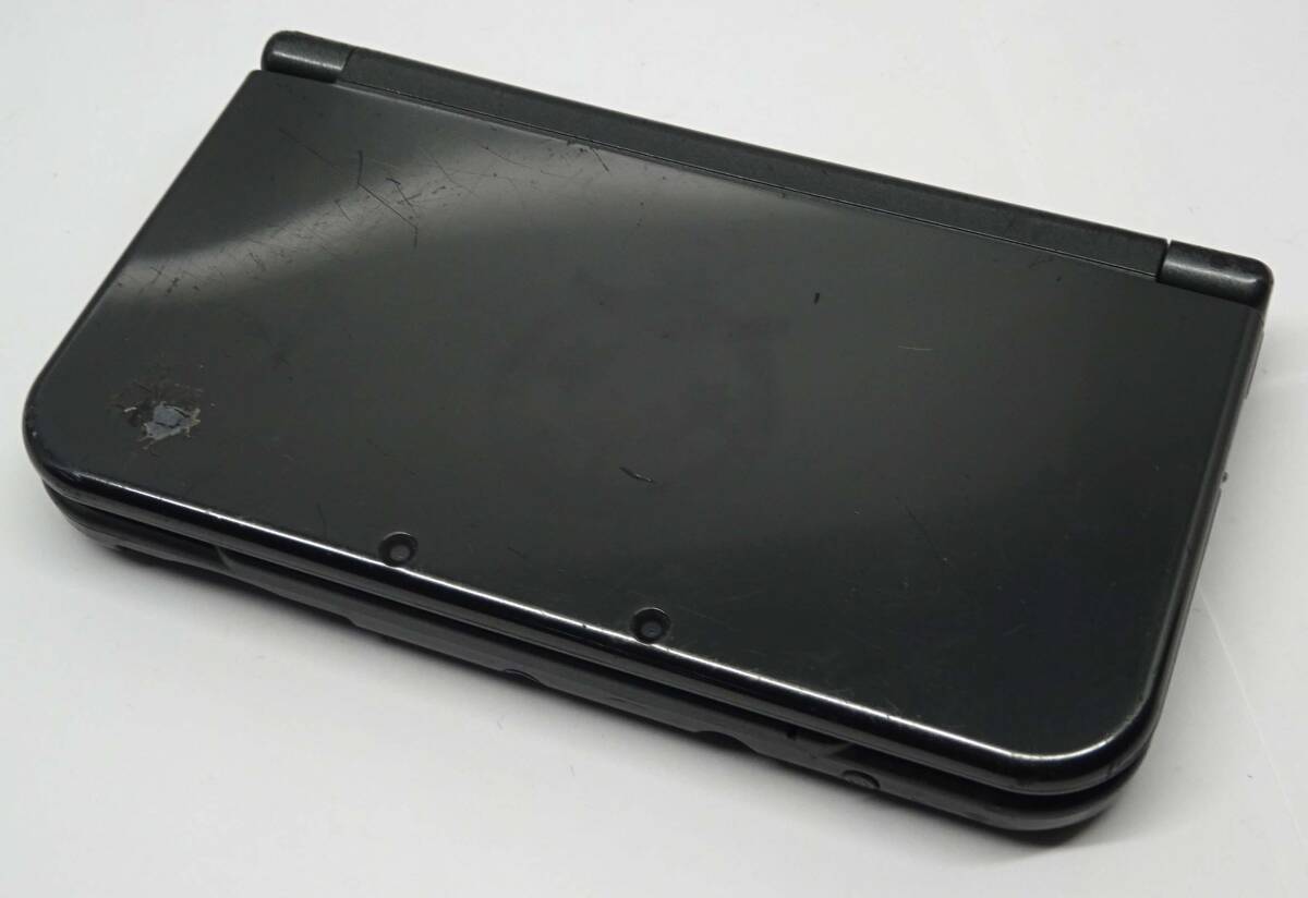 NEWニンテンドー3DS LL メタリックブラック 画面難あり 本体のみ ■動作可■_画像1