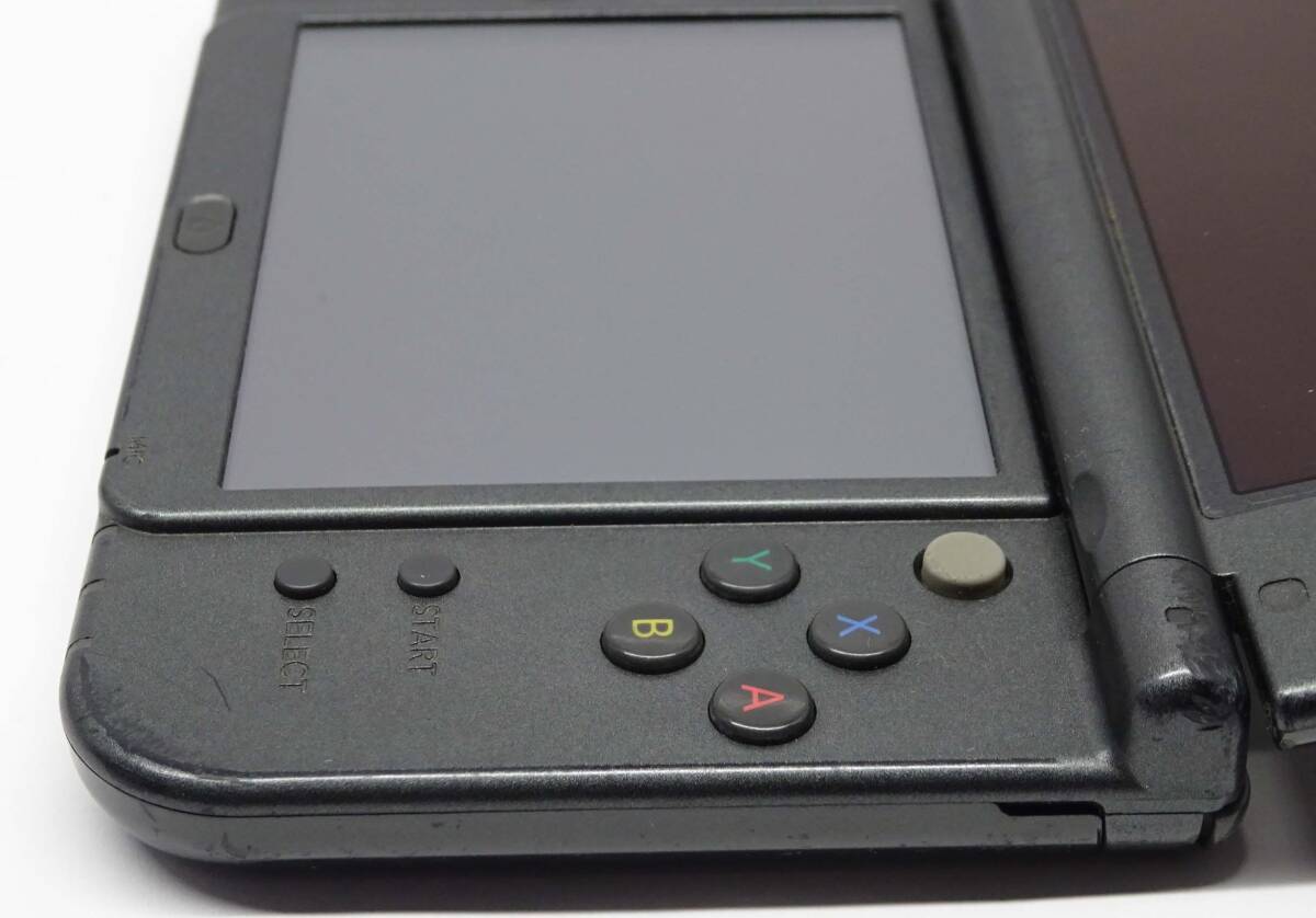 NEWニンテンドー3DS LL メタリックブラック 画面難あり 本体のみ ■動作可■_画像7