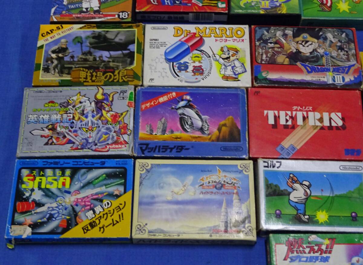 ■動作未確認■ ファミコン ファミリーコンピュータソフト 箱説明書付き 30本まとめて _画像4