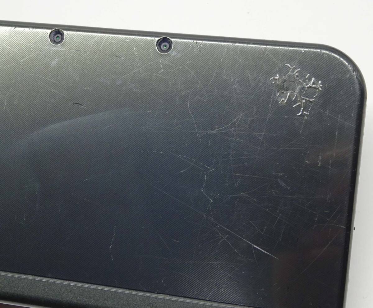 NEWニンテンドー3DS LL メタリックブラック 画面難あり 本体のみ ■動作可■_画像2
