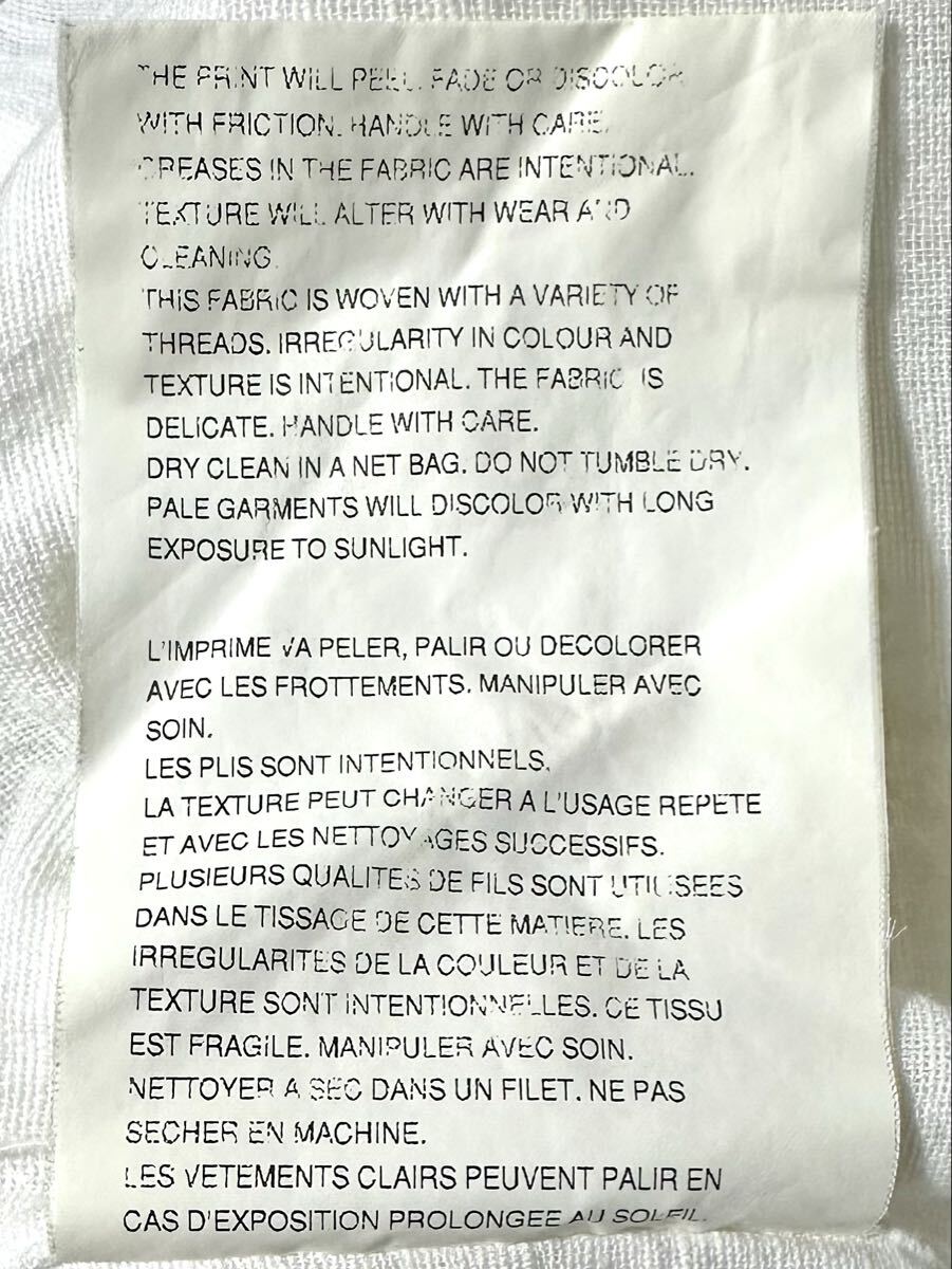 AD2001 田中オム コムデギャルソン オム comme des garcons homme sprit スプリット ロゴプリント 長袖シャツ 切替 田中啓一 archive _画像8