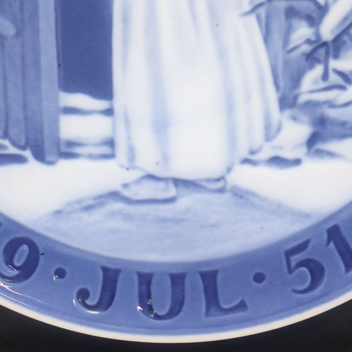 1951 год 1 класса товар Рождество. ангел Royal Copenhagen year plate прекрасный товар ROYAL COPENHAGEN Северная Европа посуда plate античный тарелка 