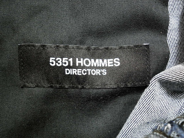 ◆¥37,400 美品 5351プールオム DIRECTOR‘S パラクールデニムスリムパンツ 50 5351POUR LES HOMMES デニム パンツ ゴルフ 5351 メンズ◆_画像5