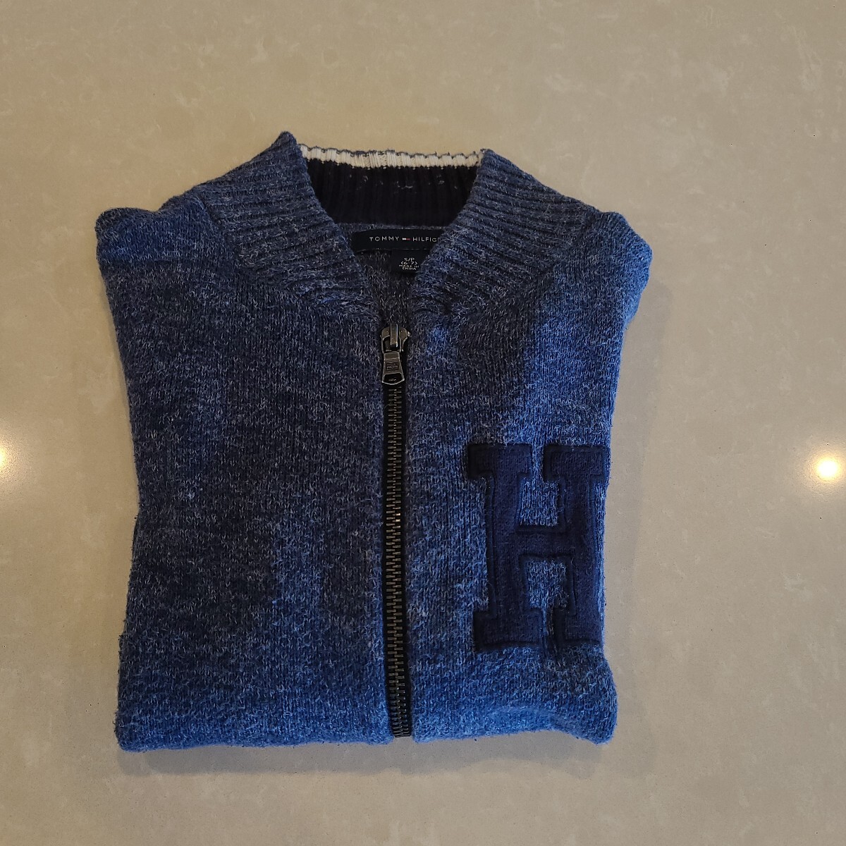 Tommy ジップアップ ニット　キッズ用（6-7）_画像8