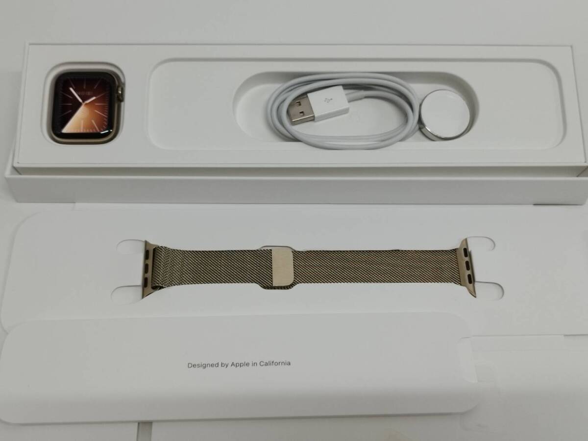 【良品】Apple Watch Series 6/GPS+セルラー/40mm/A2375/ゴールドステンレス〈N06V3ZP/A〉_画像1