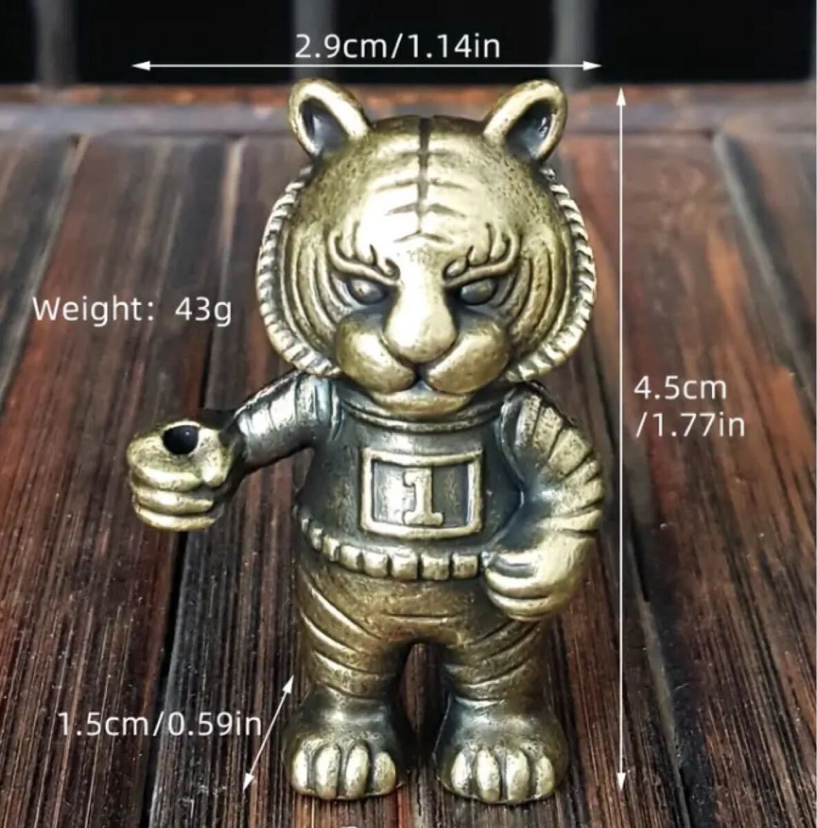 【個性的】虎 お香立て 金属製 高品質 ユニーク 置物 インテリア タイガー 縁起物 可愛い 重厚感 彫刻 とら スティックお香_画像4