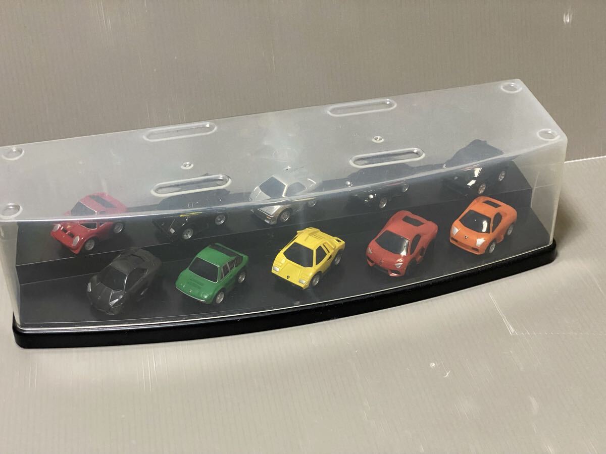 ランボルギーニ アニバーサリーセレクション プルバック　リアルデフォルメタイプ 全10種　非売品　ケース付き_画像1