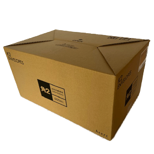 送料無料 角2封筒(240×332mm＋フタ) 500枚 【紙厚85g/㎡ クラフト色 茶封筒無地袋】_画像3