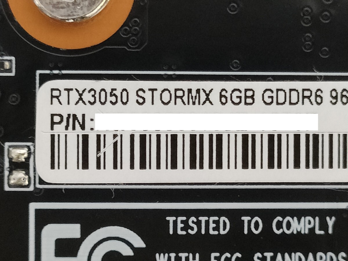 NVIDIA Palit GeForce RTX3050 6GB STORMX 【グラフィックボード】_画像7