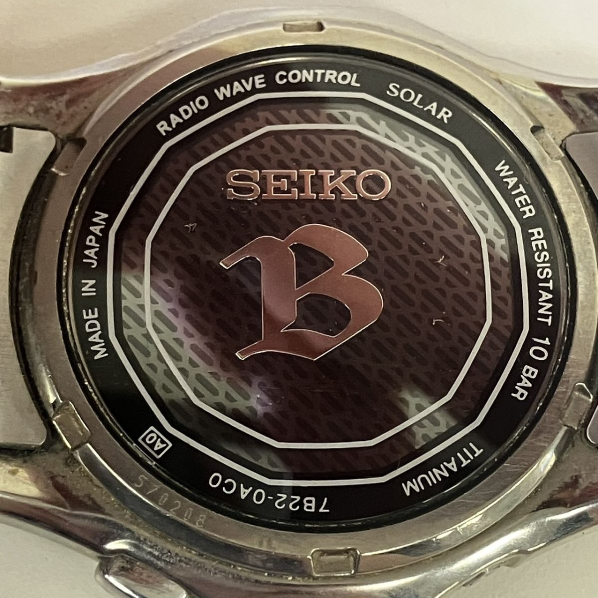 Z025-HR2-324 ◎ SEIKO セイコー 7B22-0AC0 ブライツ メンズ ソーラー デイト 腕時計 ブラック HA_画像6