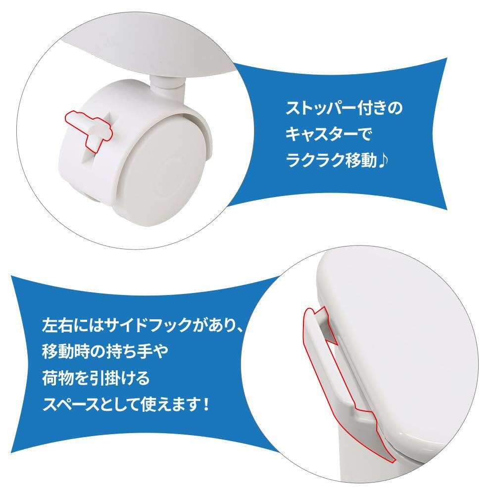 【 べダル式 プッシュ式 38L 】 大容量 スリム 足踏み ダストボックス キャスター付 キッチン分別 キッチン 中身 見えない フタ付きゴミ箱_画像6