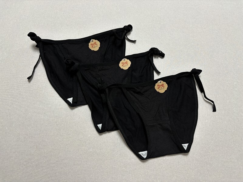 225192新品☆レディースサイド紐ショーツ M3枚Set☆送料無料_画像1