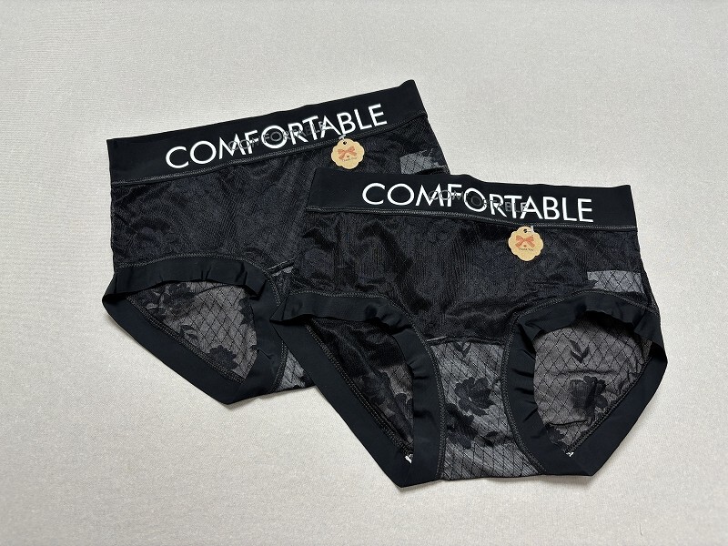 225174☆新品☆レディース総レースショーツ　ＸＬ２枚Set☆送料無料_画像1