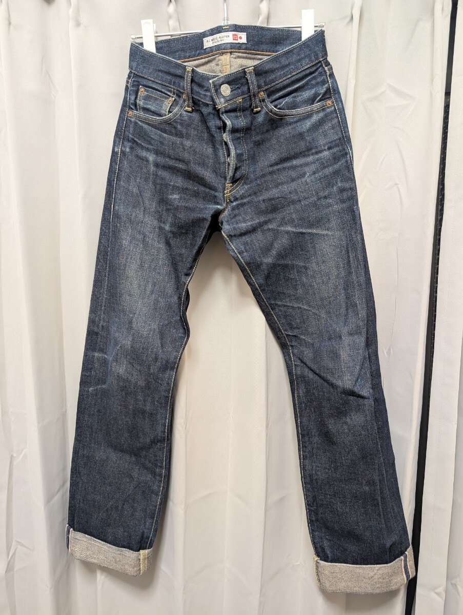 ユニクロ セルビッチジーンズ メイドインジャパンジーンズ W29 股下80_画像1