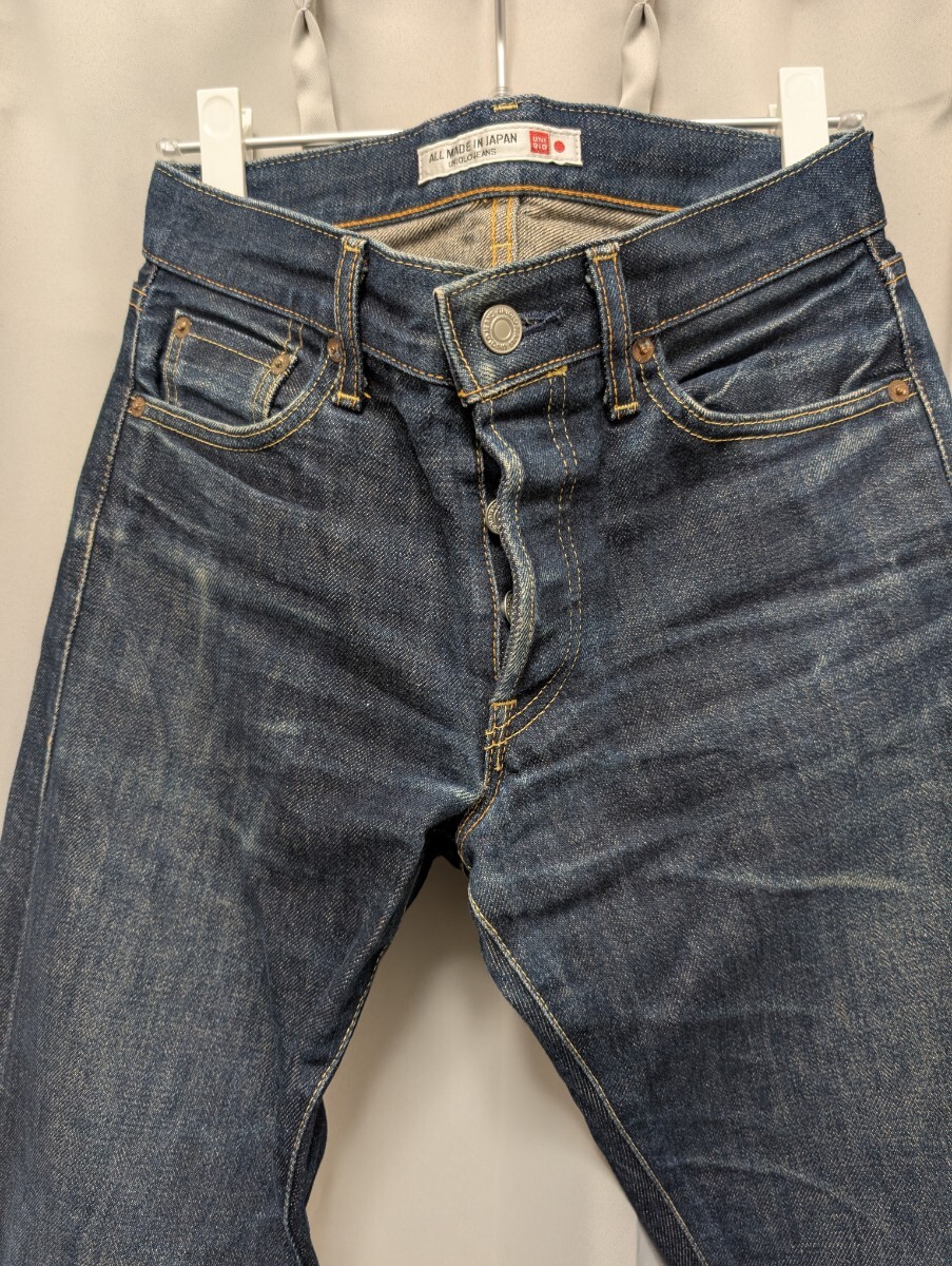 ユニクロ セルビッチジーンズ メイドインジャパンジーンズ W29 股下80_画像2