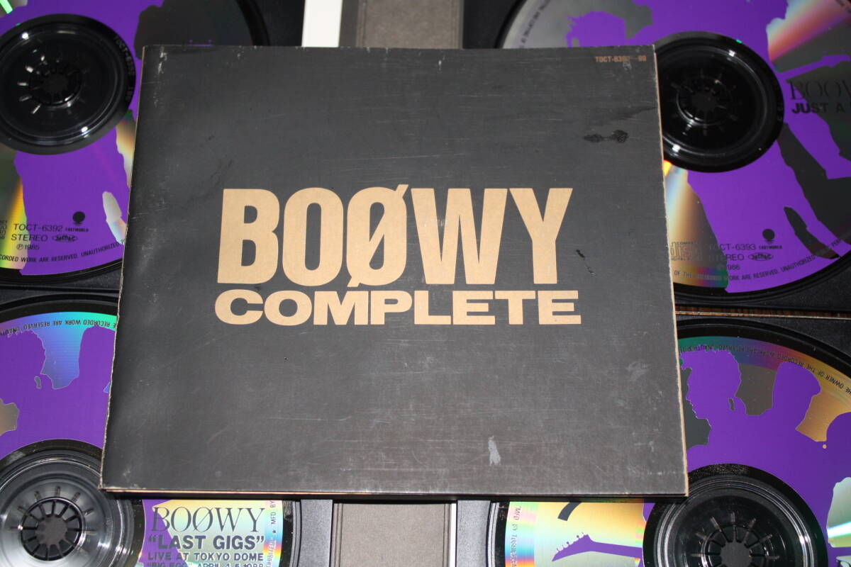 豪華ケース入り　BOOWY COMPLETE 黒 CD 10枚セット　初売当時定価20000円　並上　現状_画像2