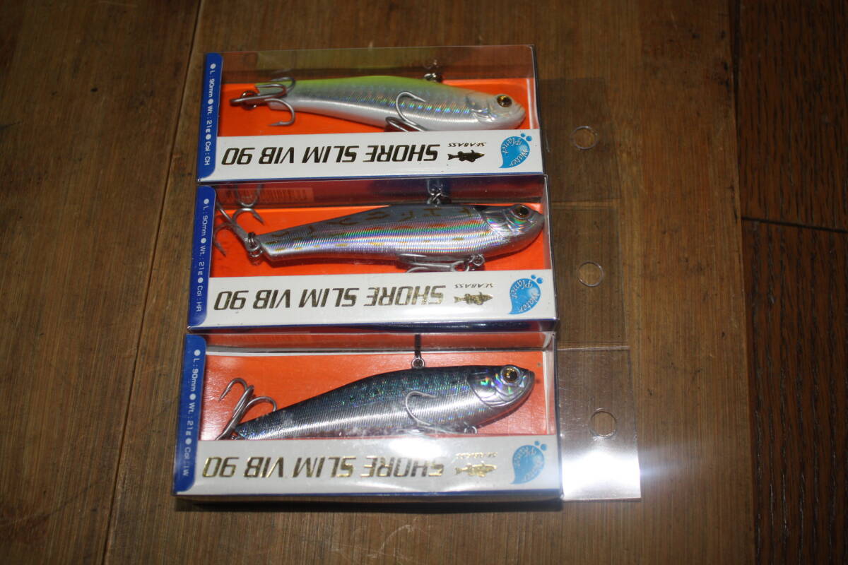 Fieldspin 301 テグス巻付き　リール　美品　＋　未使用　ルアー３本　SHORE SLIM VIB 90　 現状_画像5