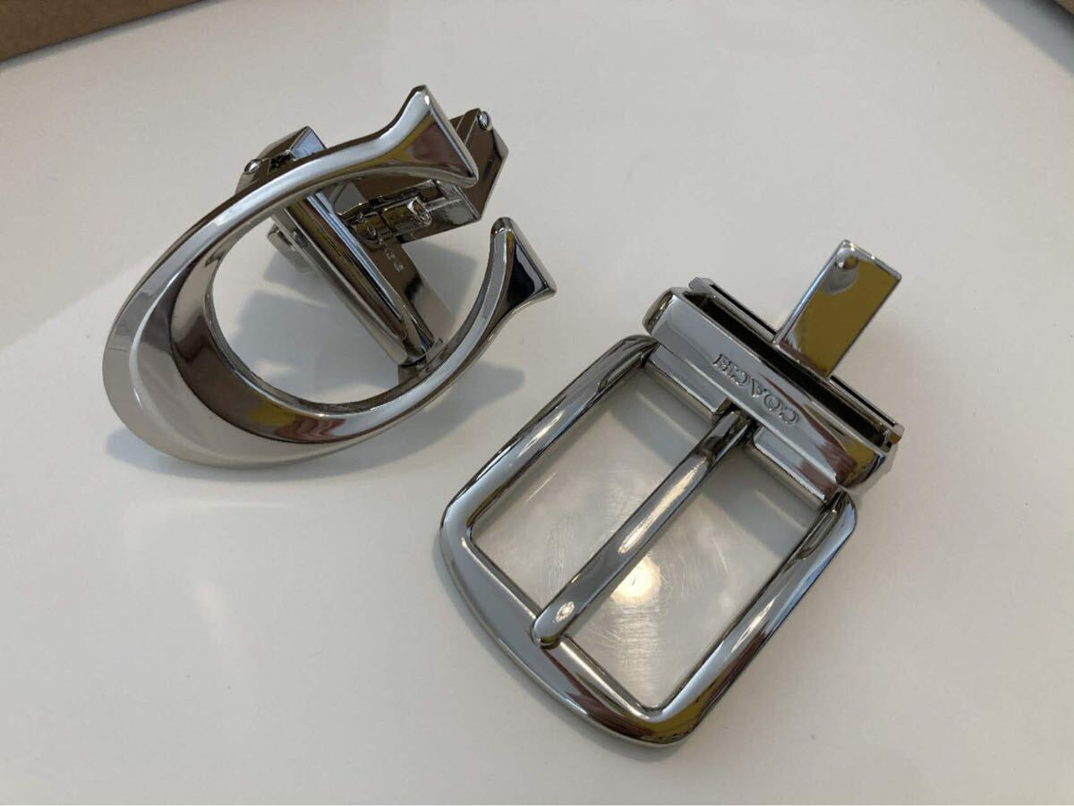 コーチ COACH リバーシブル ブラック シグネチャー 通勤通学 シグネチャーベルト シルバーバックル 紳士ベルト_画像8