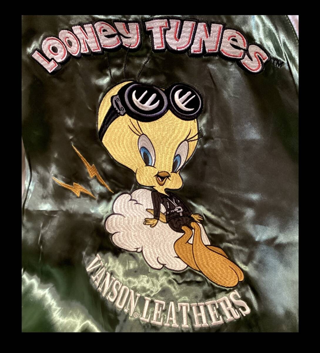 ルーニー★新品★スカジャン★2511【S】LTV-2511★LOONEYTUNES★アメリカンロングリバー55★アメリカ村★リバーシブル★モーターサイクル_画像3