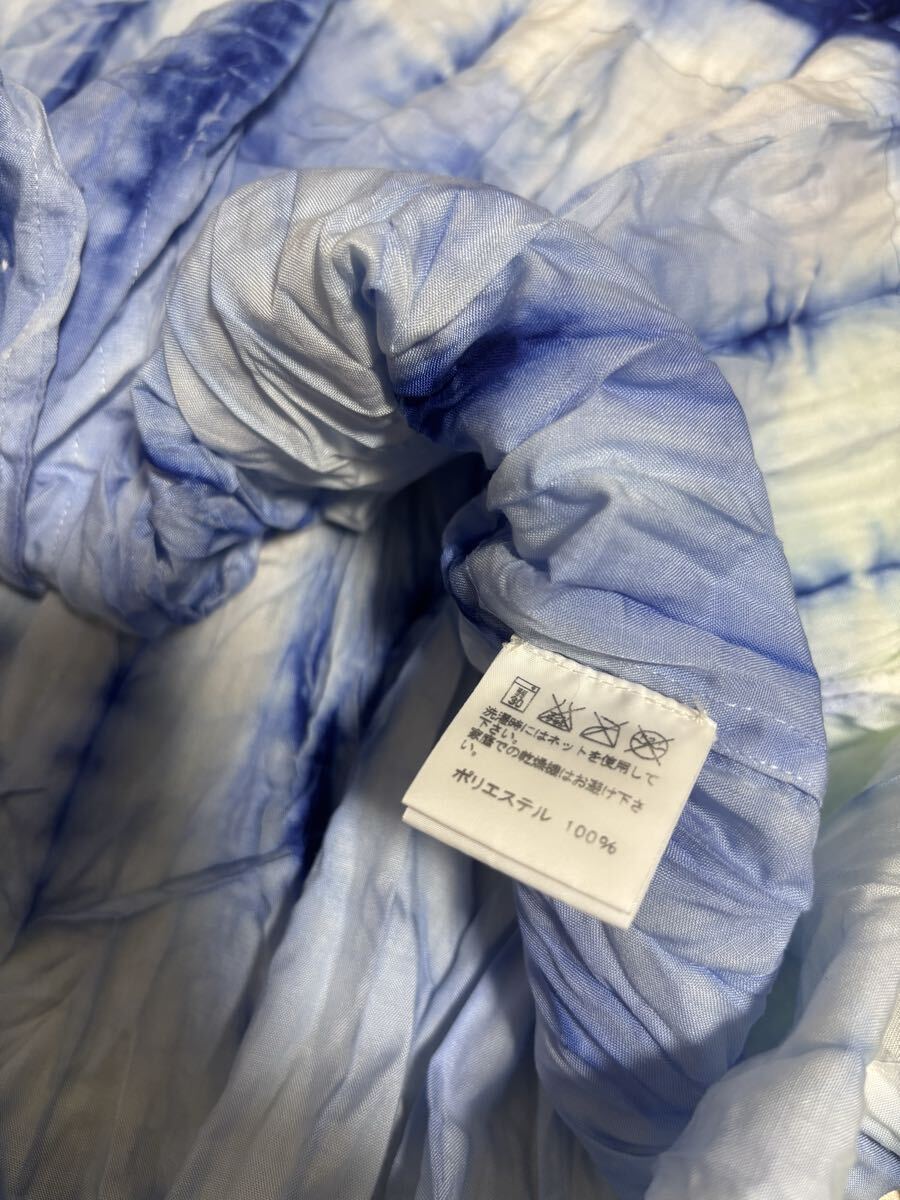 ISSEY MIYAKE MEN イッセイミヤケ メン プリーツ加工シャツ　ブルー&ホワイト_画像3