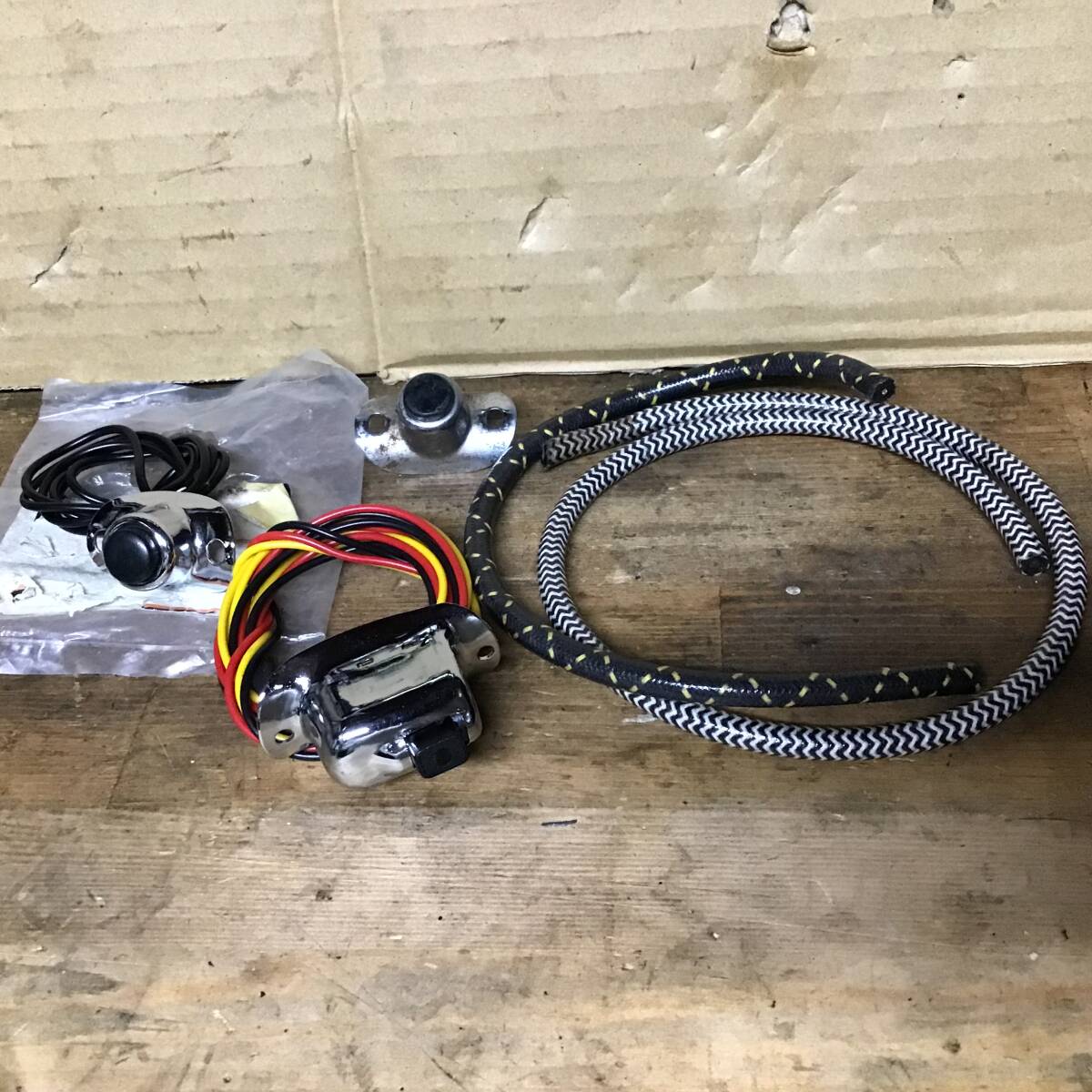 ハーレー ハンドルスイッチ セット ビンテージ パン ナックル サイドバルブ ショベル アイアン チョッパー ボバー_画像1