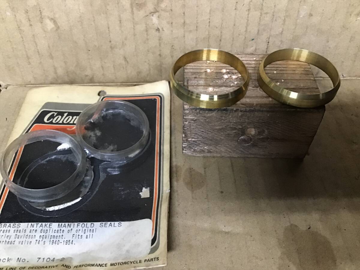 リンカート マニホールド コロニー シール ガスケットパン ナックル サイドバルブ チョッパー ボバー ビンテージ キャブ_画像2