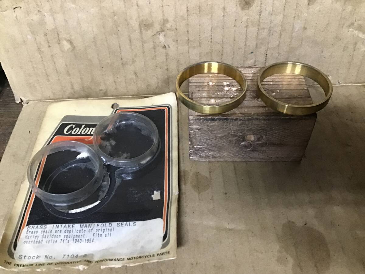 リンカート マニホールド コロニー シール ガスケットパン ナックル サイドバルブ チョッパー ボバー ビンテージ キャブ_画像3