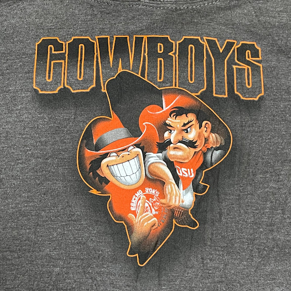 ★オクラホマ州立大学 カレッジ プルオーバーパーカー Sサイズ相当 エスキモージョーズ&ピストルピート OSU_画像2