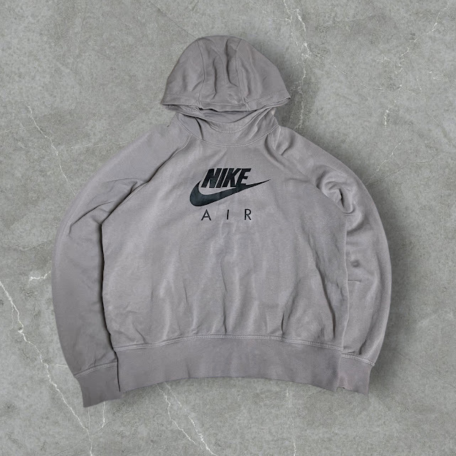 ★NIKE AIR ラインロゴ プルオーバーパーカー Lサイズ ユニセックス_画像1