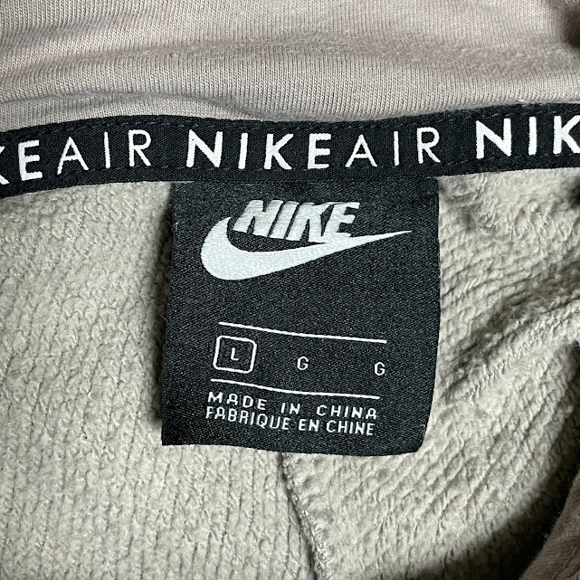 ★NIKE AIR ラインロゴ プルオーバーパーカー Lサイズ ユニセックス_画像5