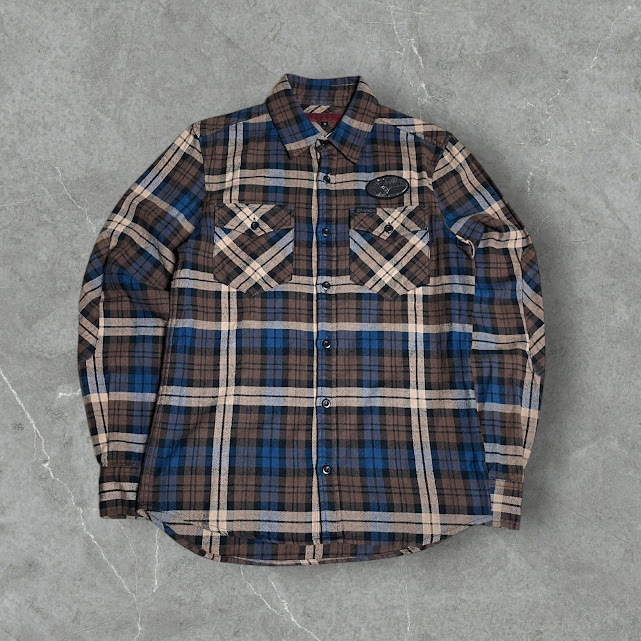 ★EGO TRIPPING BRANCH ネルシャツ Mサイズ ブロックチェック_画像1