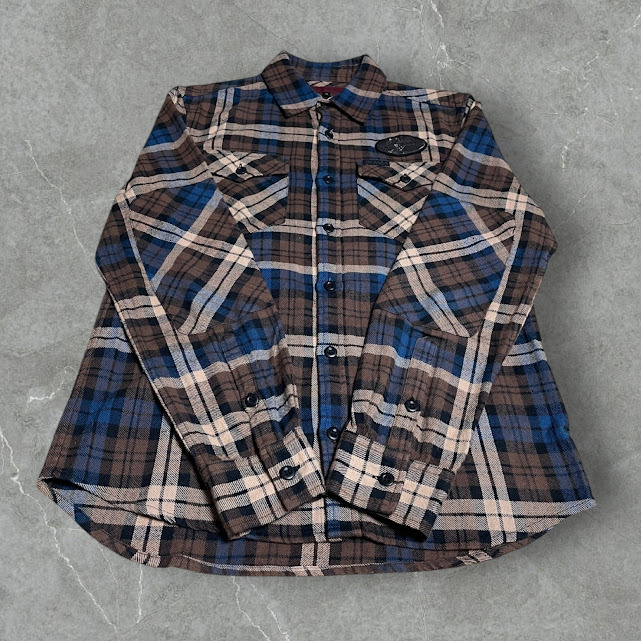 ★EGO TRIPPING BRANCH ネルシャツ Mサイズ ブロックチェック_画像2