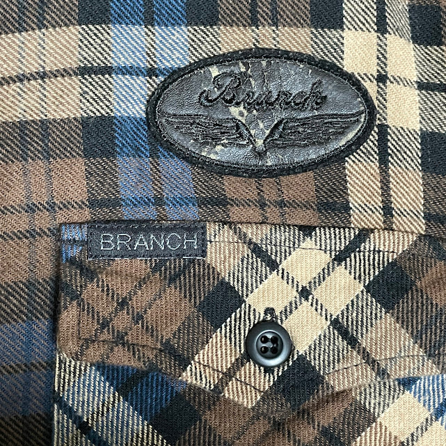 ★EGO TRIPPING BRANCH ネルシャツ Mサイズ ブロックチェック_画像3