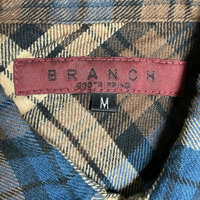 ★EGO TRIPPING BRANCH ネルシャツ Mサイズ ブロックチェック_画像5