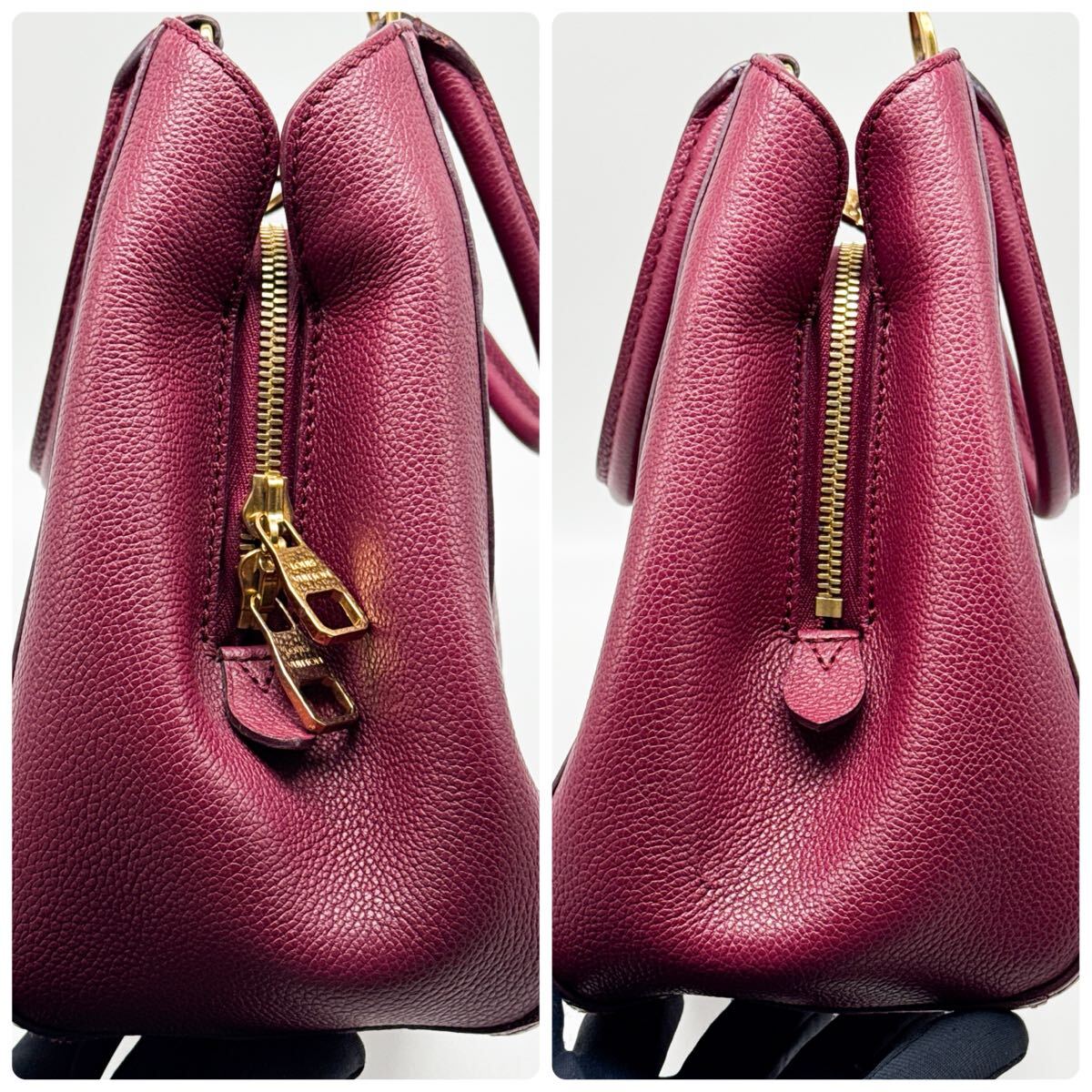 ルイヴィトン モノグラム アンプラント モンテーニュMM ハンドバッグ 赤 2way ショルダーバッグ_画像9