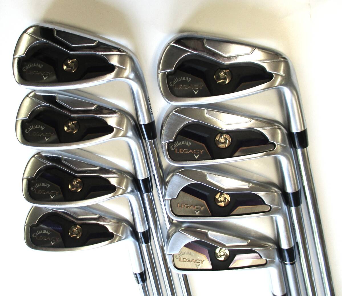 ★キャロウェイ　ＬＥＧＡＣＹｖ　訳あり8本組　７～ＳＷ　ＮSゼロス６ーＲオリジナルカーボン６本、中古_画像1