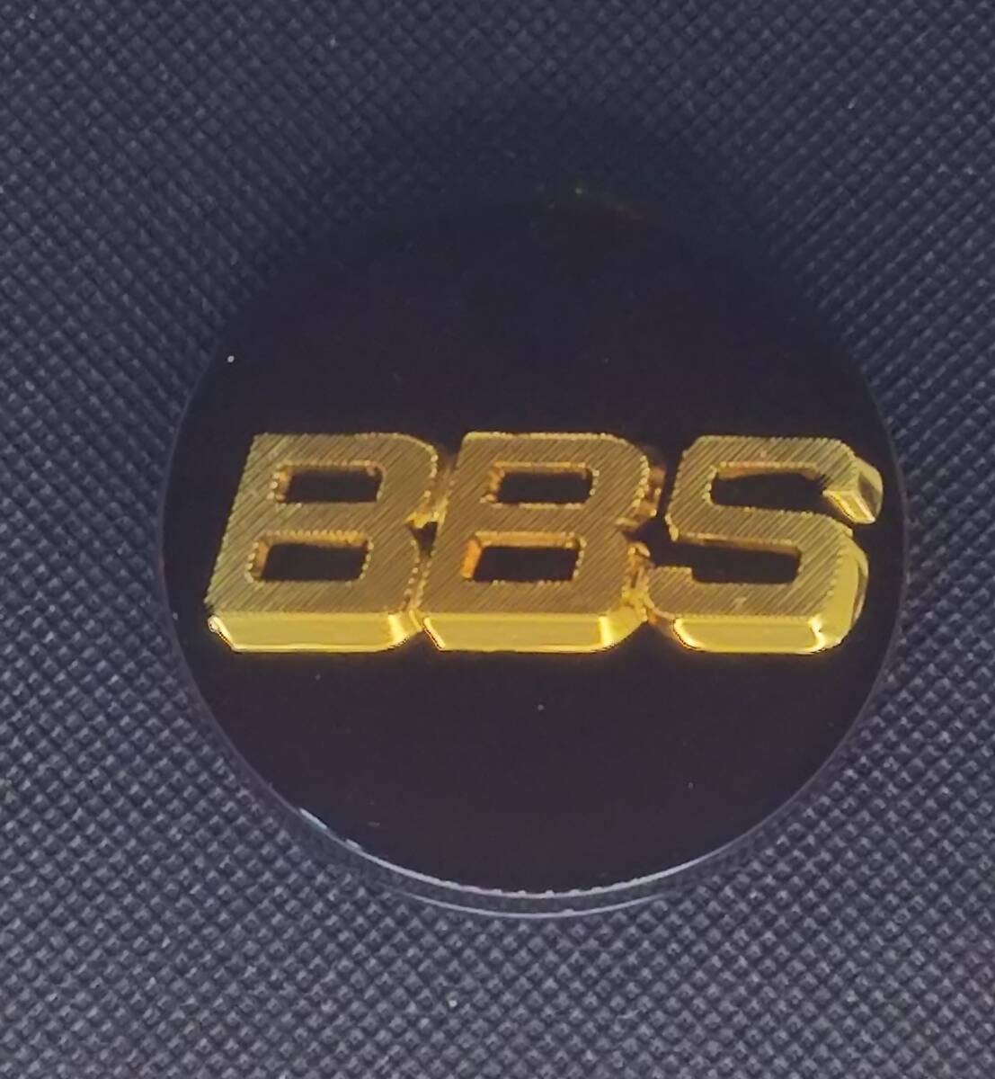 BBS 純正品 56mm 黒金 ホイールキャップ センターキャップ 1個 56.24.012 中古_画像1