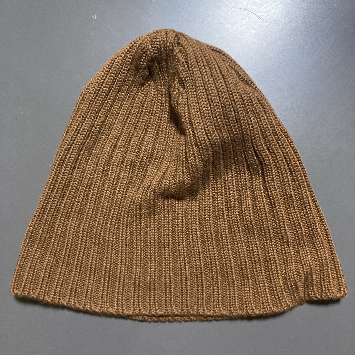★美品 日本製 KIJIMA TAKAYUKI/キジマタカユキ ニット帽 グレー/ウール100%/帽子_画像4