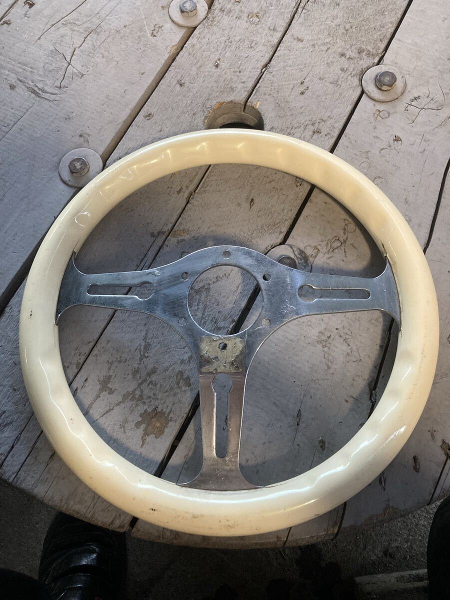 ステアリング ホワイト メーカー不明_画像2
