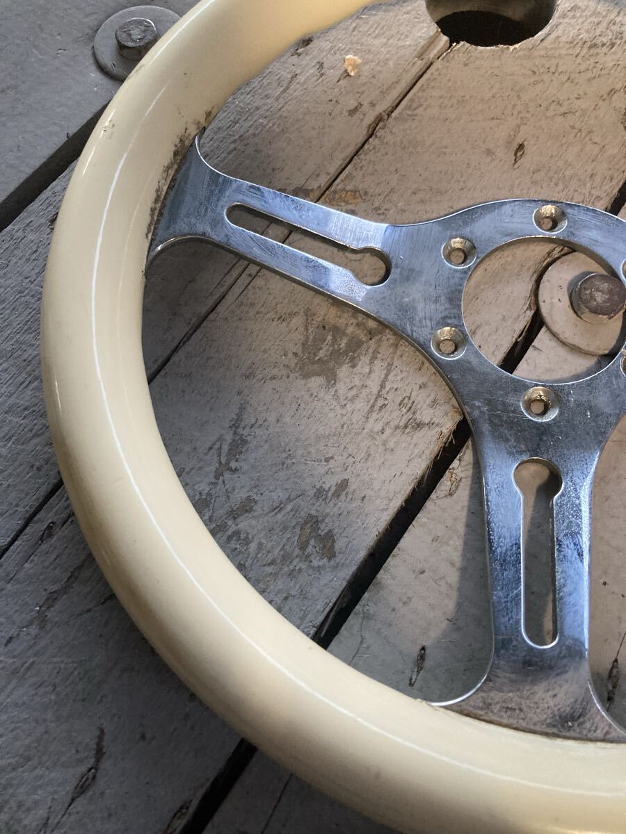 ステアリング ホワイト メーカー不明_画像3