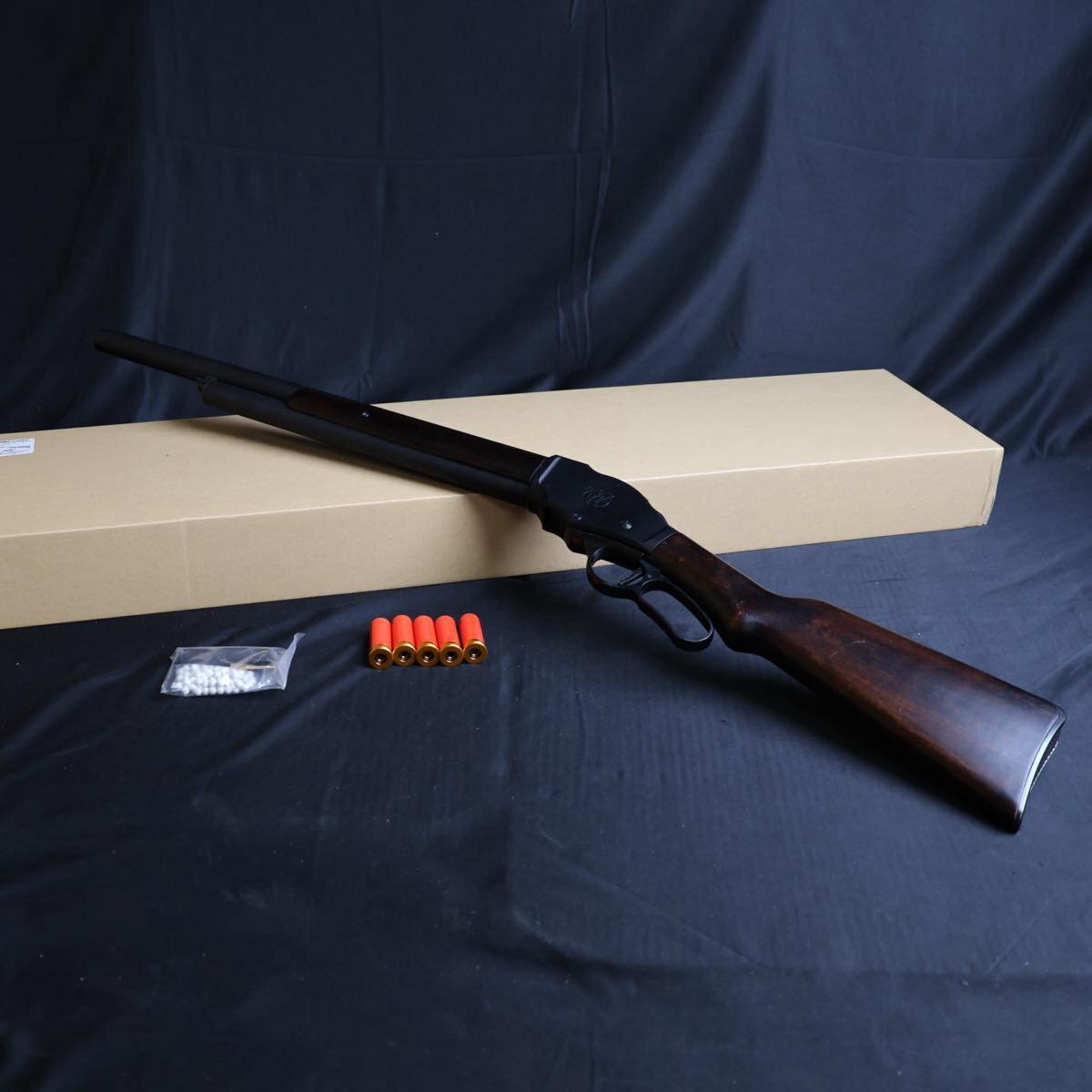  Marushin M1887ga-z gun матовый черный мульти- Schott gun тяжелый to газовый пистолет #18034