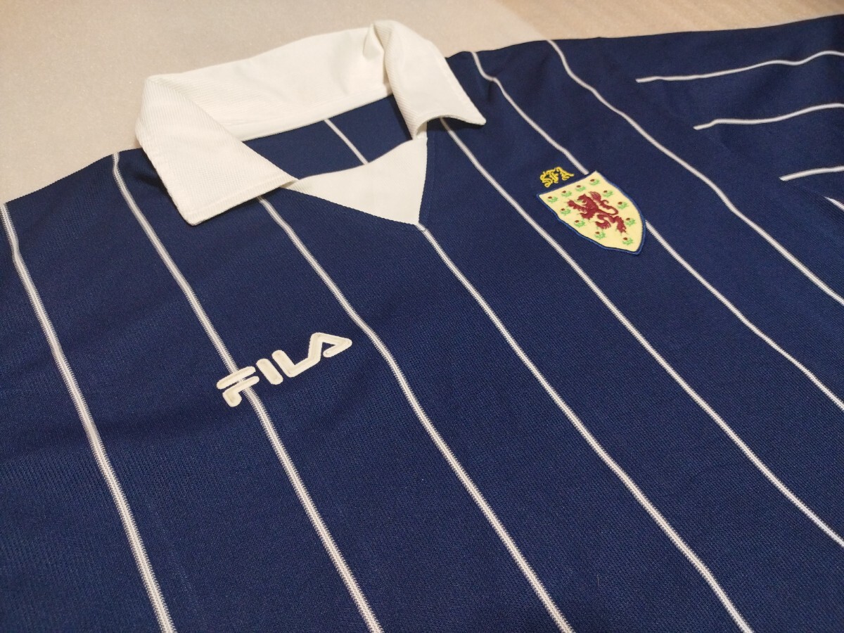 FILA フィラ 2002-2004 スコットランド代表 (H) ユニフォーム ゲームシャツ_画像1