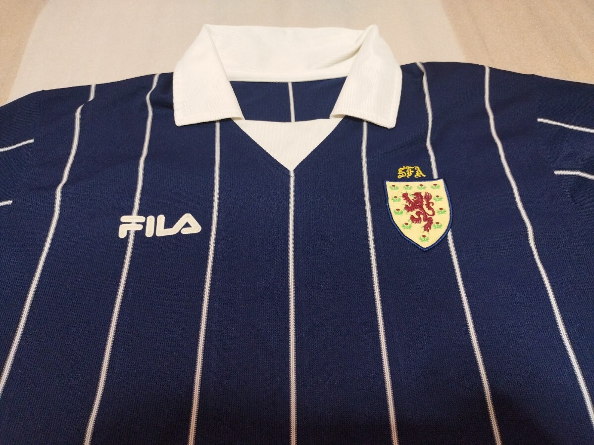FILA フィラ 2002-2004 スコットランド代表 (H) ユニフォーム ゲームシャツ_画像4