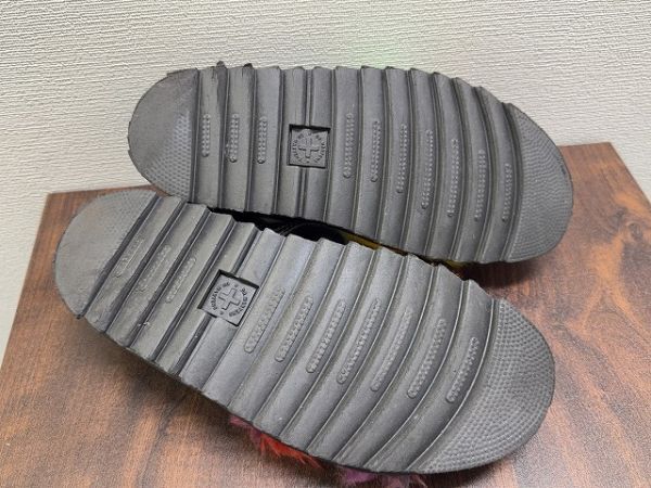 E055 Dr.Martens ドクターマーチン VOSS II FLUFFY マルチカラー サンダル UK6 現状品_画像10