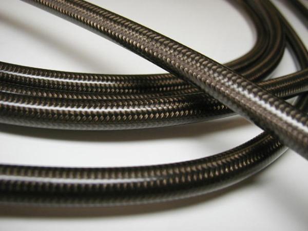 全品検査済 アドレスＶ１２５　ステンメッシュブレーキホース　スモーク　送料無料_画像3