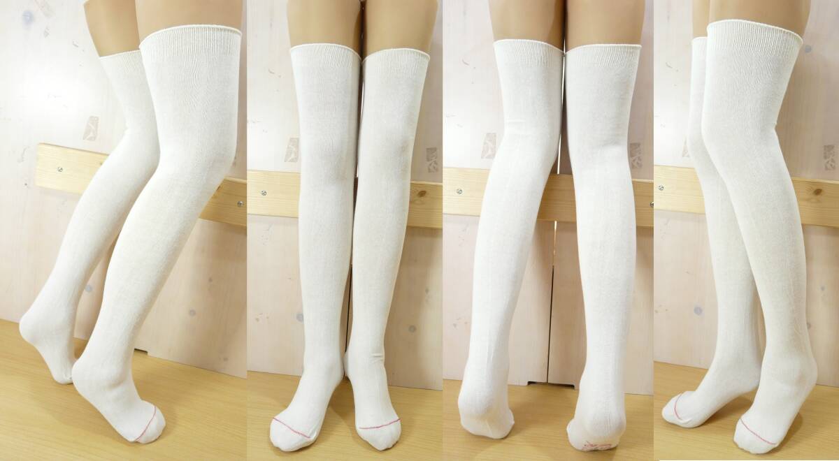 【未使用品★レッグウェア】TCK◆白 ハイソックス◆アンダーソックス◆サニタリーソックス◆US XL◆67cm丈◆MADE IN U.S.A.◆稀少◆_画像7