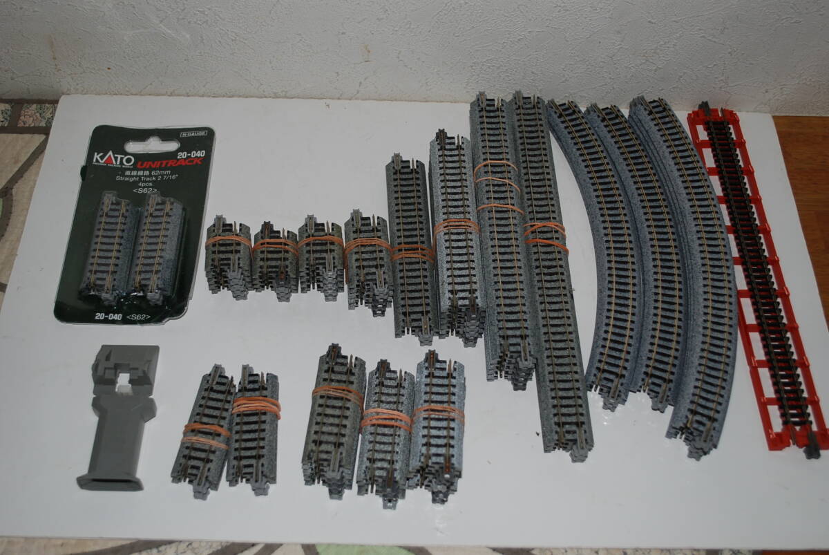 送料600円 KATO カトー ユニトラック カーブ＆ストレートまとめて 中古品 売り切り_画像1